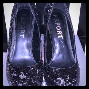 Report sequin heels